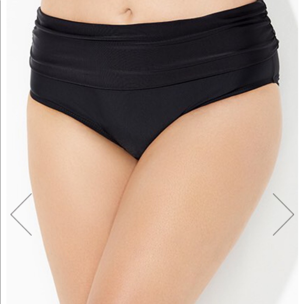 Swimsuits for all fold over swim bottoms